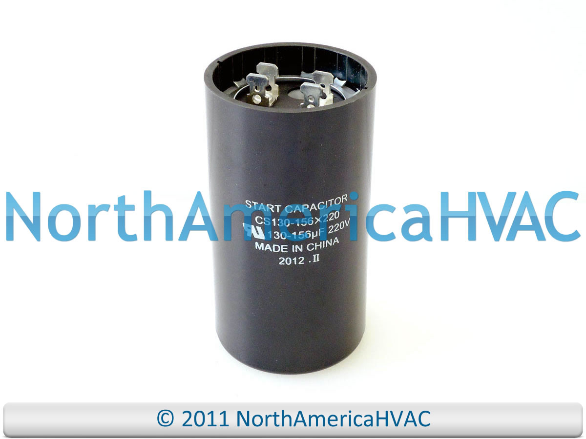 Motor Start Capacitor 130-156 MFD 220 VAC Replaces Diversitech